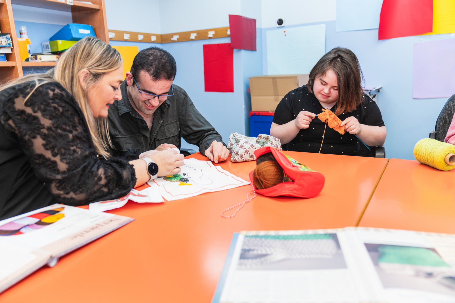 Sewing Instructor Offers Hands-On Guidance to Special Needs Adults